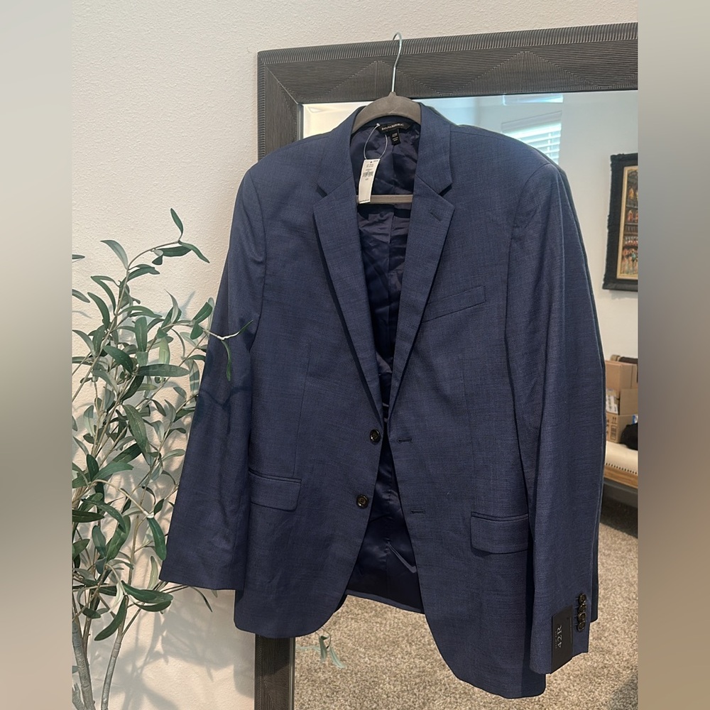 Banana Republic Navy Slim Fit Suit Jacket